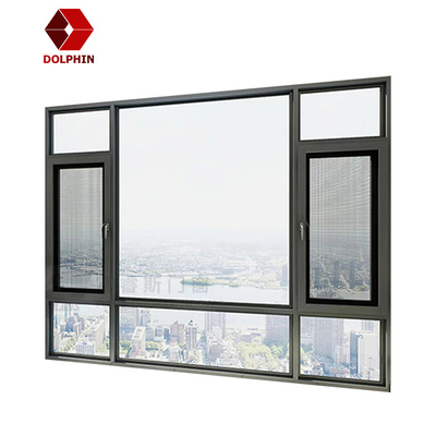 Factory direct Tilt-turn aluminum window nice modern design large window for bedroom
