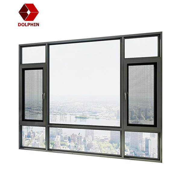 Factory direct Tilt-turn aluminum window nice modern design large window for bedroom